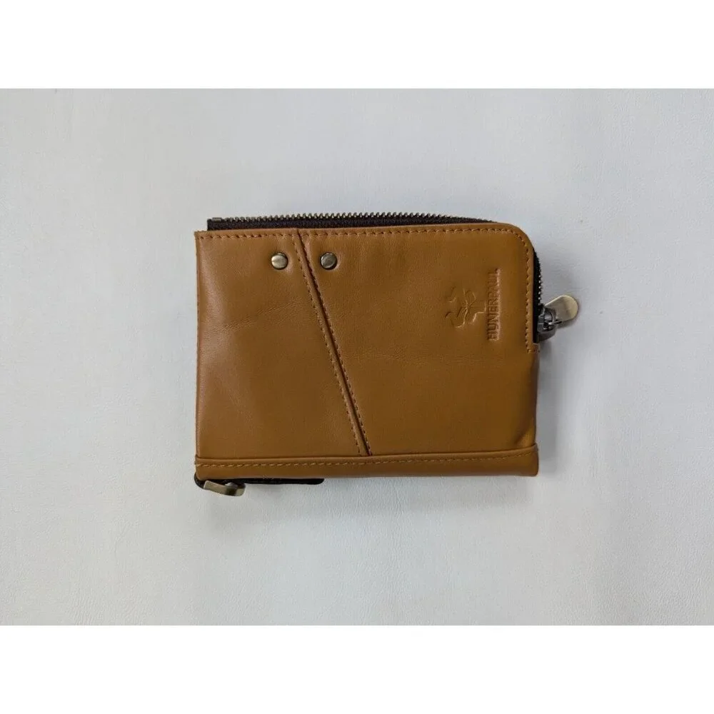 Humerpaul Leather Men's Long Leather Wallet In Dark Mustard